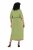 Ulla Popken 848829 Abito midi a maniche corte con coulisse Verde chiaro - Vestiti midi - Abiti midi taglie comode