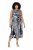 Ulla Popken 848948 Abito animalier Nero - Abiti estivi - Abiti estivi taglie forti