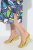 Ulla Popken 848980 Abito chemisier a fiori Lilla - Vestiti midi - Abiti midi taglie comode