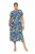 Ulla Popken 848980 Abito chemisier a fiori Lilla - Vestiti midi - Abiti midi taglie comode