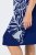 Ulla Popken 849033 Abito in chiffon a maniche corte con scollo a V Blu scuro - Abiti - Vestiti per tutte le taglie