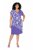 Ulla Popken 849033 Abito in chiffon fantasia Lilla - Abiti - Vestiti per tutte le taglie