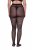 Ulla Popken 849049 Collant a righe 40 den Nero - Collant & calzini - 