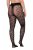 Ulla Popken 849055 Collant a fiori Nero - Collant & calzini - 