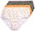 Ulla Popken 849098 Slip a fiori confezione da 6 Arancione - Slip - 