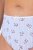 Ulla Popken 849098 Slip a fiori confezione da 5 Azzurro - Slip - 