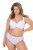 Ulla Popken 849098 Slip a fiori confezione da 5 Azzurro - Slip - 