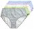 Ulla Popken 849202 Slip fantasia confezione da 6 Grigio - Slip - 