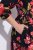 Ulla Popken 849593 Abito chemisier a fiori Blu scuro - Vestiti maxi - Abiti maxi taglie forti