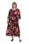 Ulla Popken 849593 Abito chemisier a fiori Blu scuro - Vestiti maxi - Abiti maxi taglie forti