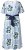 Ulla Popken 849662 Abito chemisier a fiori Bianco panna - Vestiti midi - Abiti midi taglie comode