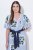 Ulla Popken 849662 Abito chemisier a fiori Bianco panna - Vestiti midi - Abiti midi taglie comode