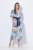 Ulla Popken 849662 Abito chemisier a fiori Bianco panna - Vestiti midi - Abiti midi taglie comode