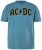 JP1880 849790 AC/DC Classic Logo T-shirt Blu turchese - Magliette di band - T-shirt band taglie forti