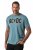 JP1880 849790 AC/DC Classic Logo T-shirt Blu turchese - Magliette di band - T-shirt band taglie forti