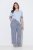 Ulla Popken 849850 Pigiama a quadri Azzurro - Pigiami/Loungewear - 