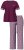 Ulla Popken 849850 Pigiama a quadri Rosso bacca - Pigiami/Loungewear - 