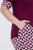 Ulla Popken 849850 Pigiama a quadri Rosso bacca - Pigiami/Loungewear - 