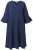 Ulla Popken 849856 Abito con volant Blu scuro - Vestiti midi - Abiti midi taglie comode