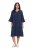 Ulla Popken 849856 Abito con volant Blu scuro - Vestiti midi - Abiti midi taglie comode