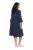 Ulla Popken 849856 Abito con volant Blu scuro - Vestiti midi - Abiti midi taglie comode
