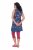 Ulla Popken 849887 Abito in jersey senza maniche Blu scuro - Abiti in jersey - 