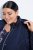Ulla Popken 849908 Giacca antipioggia Blu scuro - Abbigliamento antipioggia - 