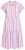 Ulla Popken 849969 Abito midi a righe con volant Rosa - Vestiti midi - Abiti midi taglie comode