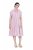 Ulla Popken 849969 Abito midi a righe con volant Rosa - Vestiti midi - Abiti midi taglie comode