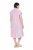 Ulla Popken 849969 Abito midi a righe con volant Rosa - Vestiti midi - Abiti midi taglie comode