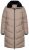 Ulla Popken 850041 Cappotto trapuntato Tortora - Cappotti - Cappotti taglie forti da donna