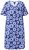 Ulla Popken 850121 Abito in jersey a maniche corte con scollo a V Blu - Abiti in jersey - 