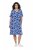 Ulla Popken 850121 Abito in jersey a maniche corte con scollo a V Blu - Abiti in jersey - 