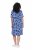Ulla Popken 850121 Abito in jersey a maniche corte con scollo a V Blu - Abiti in jersey - 