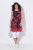 Ulla Popken 850175 Abito in jersey fantasia Corallo - Abiti in jersey - 