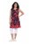 Ulla Popken 850175 Abito in jersey fantasia Corallo - Abiti in jersey - 