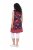 Ulla Popken 850175 Abito in jersey fantasia Corallo - Abiti in jersey - 