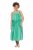 Ulla Popken 850197 Abito a righe con volant Verde - Abiti estivi - Abiti estivi taglie forti