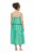 Ulla Popken 850197 Abito a righe con volant Verde - Abiti estivi - Abiti estivi taglie forti