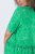 Ulla Popken 850204 Abito in jersey a maniche corte con scollo a V Verde - Abiti in jersey - 