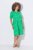 Ulla Popken 850204 Abito in jersey a maniche corte con scollo a V Verde - Abiti in jersey - 