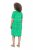Ulla Popken 850204 Abito in jersey a maniche corte con scollo a V Verde - Abiti in jersey - 