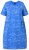 Ulla Popken 850204 Abito t-shirt fantasia con volant Blu - Abiti in jersey - 