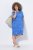 Ulla Popken 850204 Abito t-shirt fantasia con volant Blu - Abiti in jersey - 