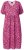 Ulla Popken 850346 Abito fantasia con scollo a V Rosa - Vestiti midi - Abiti midi taglie comode