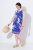 Ulla Popken 850367 Abito in jersey fantasia Blu scuro - Abiti in jersey - 