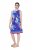 Ulla Popken 850367 Abito in jersey fantasia Blu scuro - Abiti in jersey - 