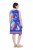 Ulla Popken 850367 Abito in jersey fantasia Blu scuro - Abiti in jersey - 