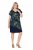 Ulla Popken 850393 Abito in chiffon fantasia Blu scuro - Abiti estivi - Abiti estivi taglie forti