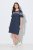Ulla Popken 850401 Camicia da notte a fiori Blu scuro - Camicie da notte - 